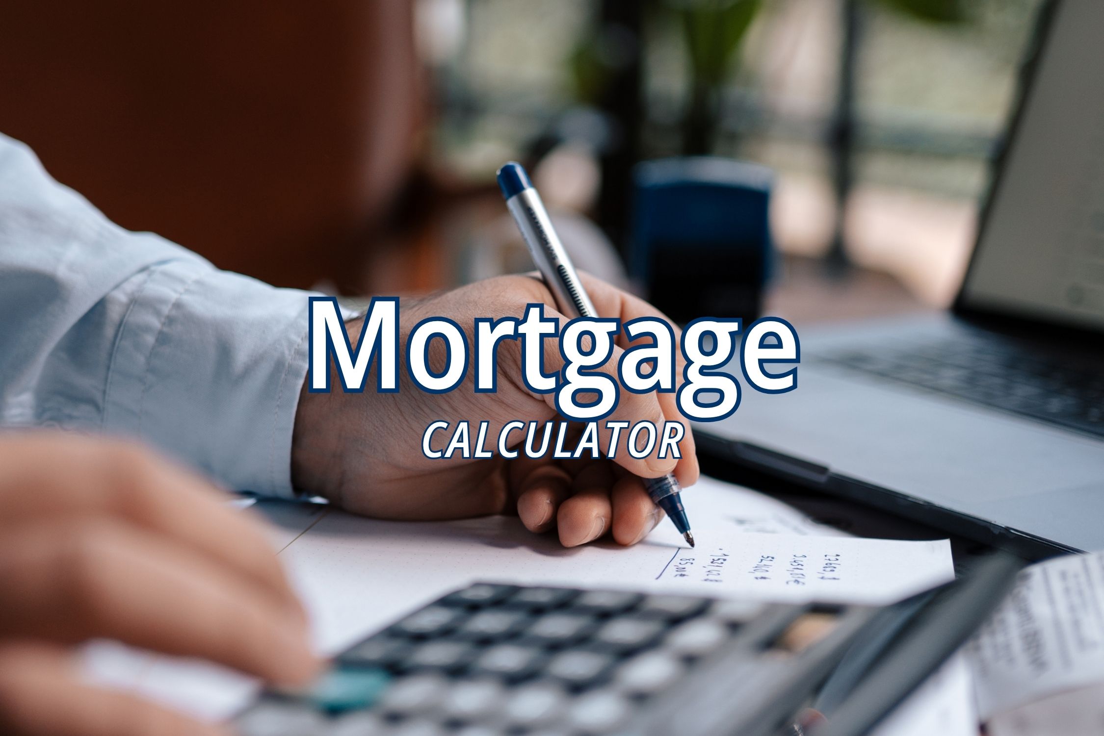 Mortgage calculator for estimating monthly loan payments
